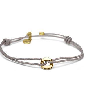 Marc by Marc Jacobs Zinc String Bracelet with Turnlock Charm